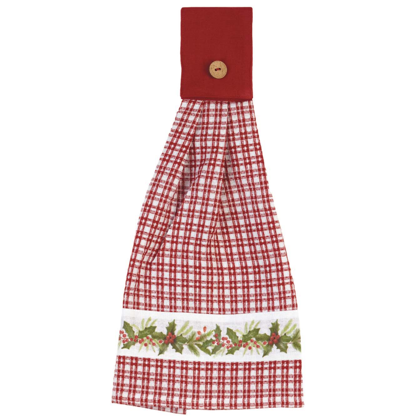 Set of 2 Country Red Dish Towels